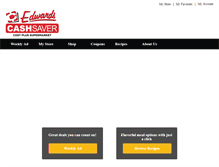 Tablet Screenshot of edwardscashsaver.com